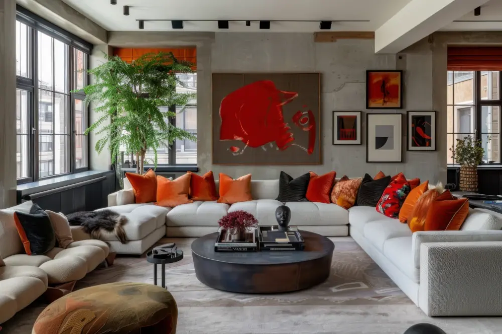 Modern apartment living room